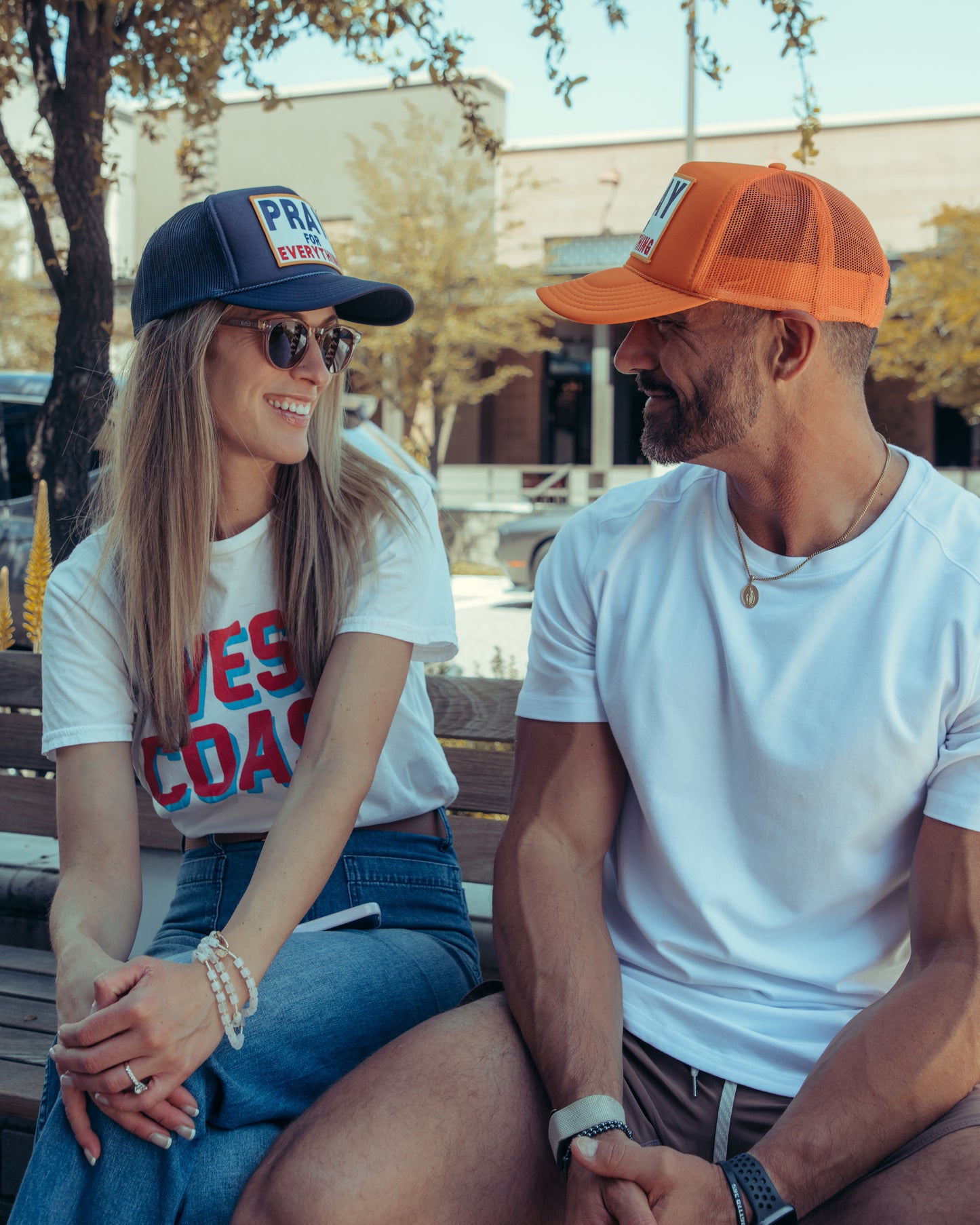 Pray For Everything Trucker - Navy