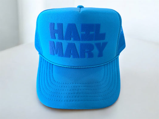 HAIL MARY - Neon Blue Trucker